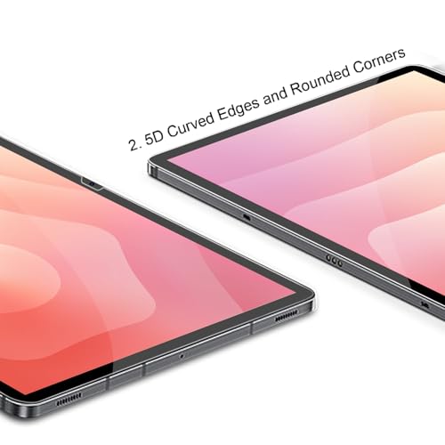 Gerutek 2 Pack Screen Protector for Samsung Galaxy Tab S11/ S10 Lite/ S10 FE/ S9 FE 5G/ S9/ S8/ S7 (11/10.9 inch),Tempered Glass Film Compatible with S Pen，[Ultra Clear] [Anti Scratch] [2.5D] by Gerutek - Image 5