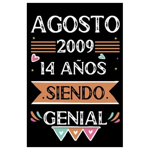 CUADERNO, Agosto 2009, 14 Años Siendo Genial: Libro de visitas, cuaderno, 110 páginas de felicitaciones, idea de regalo, regalo Para la esposa, novia, mujer, La madre