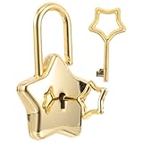 Petits cadenas – le petit cadenas à clé en forme d'étoile, idéal pour la décoration et la sécurité, et parfait comme cadeau pour un couple