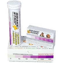 BrakeStrip Plus Service Center Kit. Double Ended Brake Fluid Plus Coolant Test Strips and Rating Scale Cards