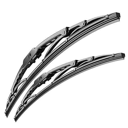 VICASKY 2Pcs 20 Limpador De Pára-Brisa Lâminas De Limpador De Pára-Brisa De Metal Lâmina De Limpador