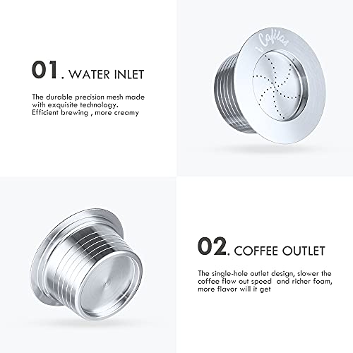 Cápsulas de café recarregáveis de aço inoxidável para cápsulas de café de metal compatível com cafet