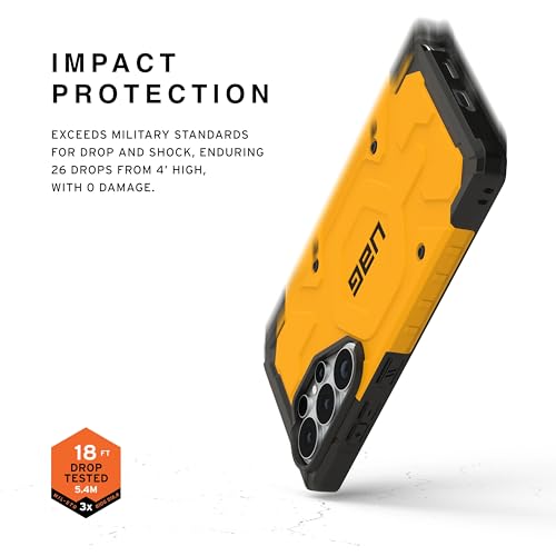 Image of Urban Armor Gear UAG Designed for Galaxy S26 Ultra 5G Case, Pathfinder - Compatible with Magnetic Charging Armor Shell Impact-Resistant Rugged Military Drop Tested Protective Cover - Heritage Yellow
