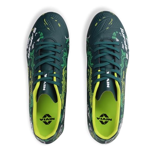 Image of Nivia Safari Football Stud for Men, PU Synthetic Leather Upper, TPU Sole, Die-Cut EVA Sockliner, Ideal for Hard & Grassy Surfaces