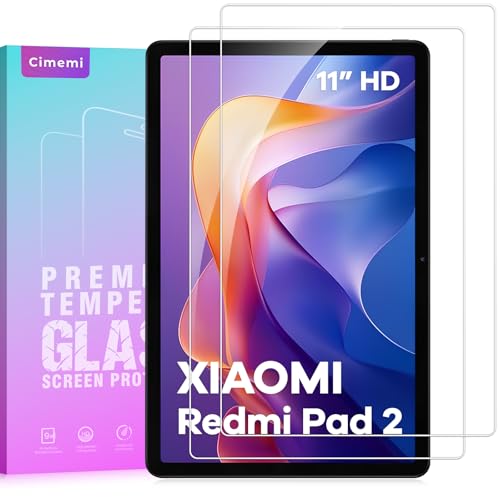 Cimemi Schutzfolie für Redmi Pad 2 (11 Zoll) 2025, Panzer Schutz Glas Folie Bildschirmschutz, HD Klar [2 Stück]