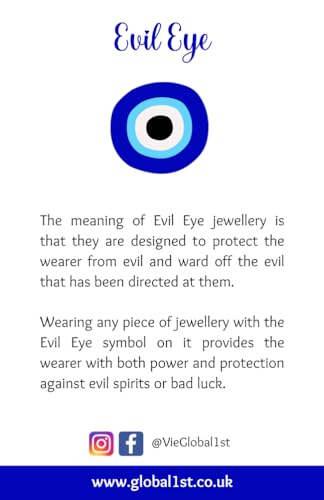 Pulsera contra el mal de ojo VIE aleja malas vibras con cuentas JIT 6
