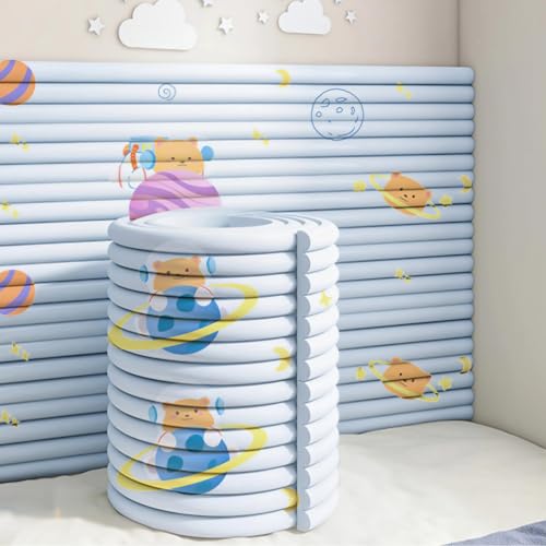 Juxdzishw Azul,0.4 2,Anticolisión Acolchado Pared De Esponja Autoadhesivo - Multiusos Protector Pared Cama Niños Autismo, Espuma Para Tapizar Paneles Decorativos Diy Cortable Para Tatami