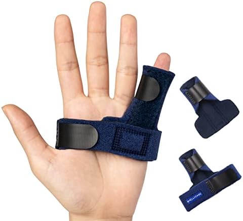 Trigger Finger Splint,Adjustable Finger Support Brace Bonus Fastening Tape for Alleviating Finger Locking,Popping,Bending,Stiffness,Tendon Release and Pain Relief from Stenosing Tenosynovitis