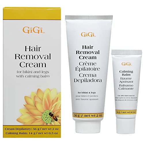 Gigi Hair Removal Cream, for the Face, and Calming Balm Set 1 ounce