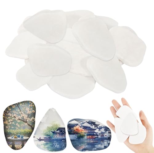 AXVRAV 15 pietre da dipingere, 5-8 cm, ciottoli dipinti, pietre piatte, pietra naturale, pietre decorative da dipingere, piatte, per pittura colorata, decorazione da giardino, acquario fai da te