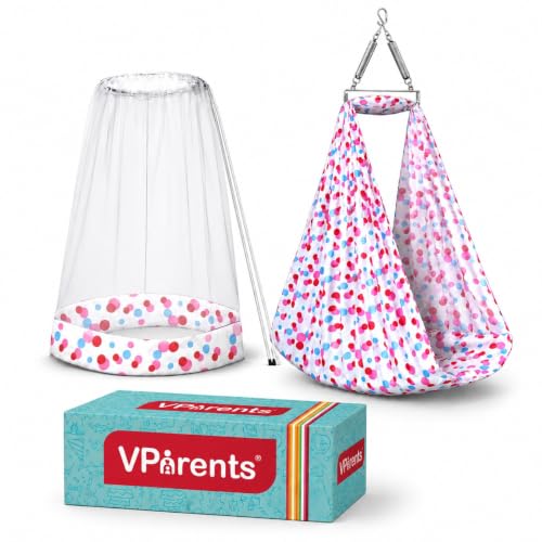 Image of VParents Sleeping Essentials with Mosquito Net & Spring, Preemie (Pink)