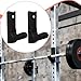 kowaku 2 Pieces Wall Mounted Barbell Rack Barbell Holder for Home Gym Accessory, Premium, Practical Fitness Equipment Storage Holder, PC Material, 16cmx5.2cm