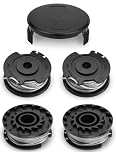Replacement Strimmer Wire Compatible with Bosch ART 23 SL with Cover, Mellbree 4PCS Strimmer Spool Line Compatible with Bosch ART 26 SL, EasyGrassCut 18, 23, 26, 18-230,18-260