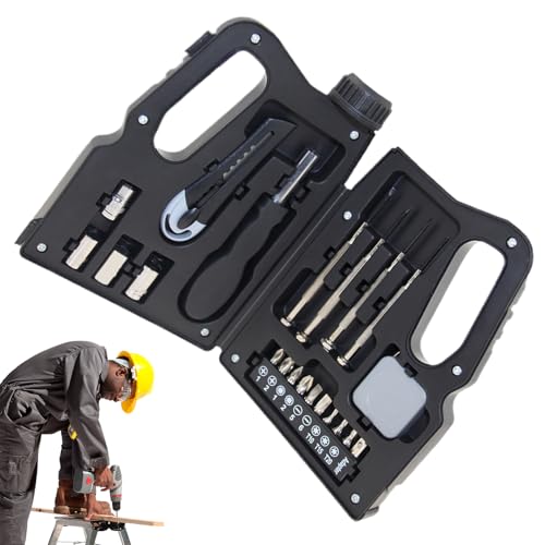 Werkzeugkasten Set,Multifunktionsschraubendreher Mit Aufbewahrungsbox In Der Form Einer Ölkanne - Haushalts Werkzeug Set Für Zuhause,Für Haushalt Büro Garage Werkstatt Anhänger Und LKW