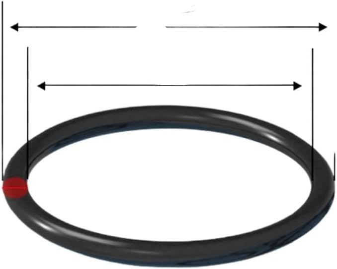 1.2mm 2mm 4mm Section NBR Link Nitrile Rubber Gasket Seal O Ring Rubber Elastic Ring Compatible With Automotive Motorcycle Parts