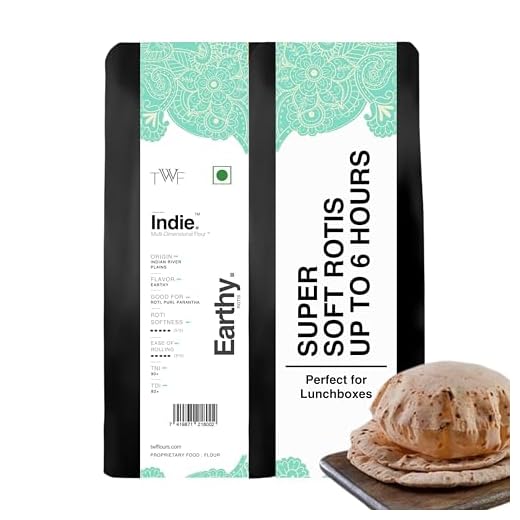 TWF Indie Flour Organic Wheat Atta | Freshly Ground to Order | No Bleach | No Preservatives | No Artificial Flavor | Rich in Micro-nutrients | Guilt Free Rotis | (10 kg)
