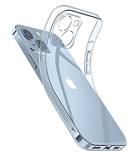 VUTR Funda de Gel Transparente para iPhone 14 6.1" Pulgadas Protección contra Golpes Silicona Transparente, Carcasa para iPhone 14 Flexible, Transparente Cover