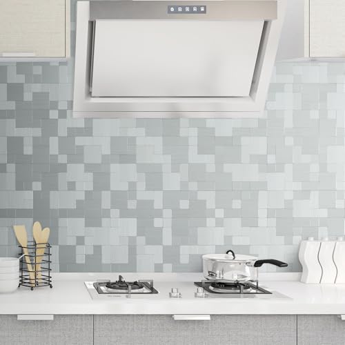DICOFUN Metal Peel and Stick Tile Backsplash, Stainless Steel Kitchen Metal Backsplash Tile, Stick on Backsplash for Kitchen (10) by DICOFUN - Image 6