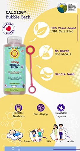 California Baby Calming Bubble Bath - Calming Scent of Lavender & Clary Sage Essential Oils, Perfect Before Bedtime, 100% Plant-Based - USDA Certified, Calming, 13oz - Image 6