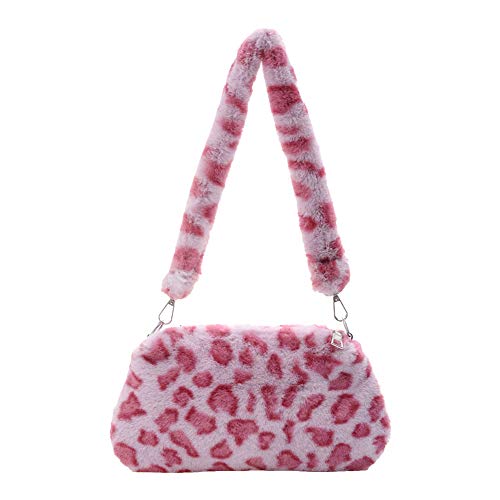 Schultertasche aus Plüsch, süße und weiche Handtasche für Damen und Mädchen, geeignet für Herbst, Winter, Weihnachten, Geburtstag Cover