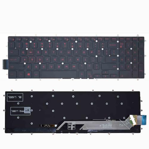 (�C�������p) �K�p���� DELL G3 G5 G7-7588 3590 3500 3579 3581 �Ή��p�m�[�g�p�\�R���p�L�[�{�[�h�p��z�� (�Ԃ���+�o�b�N���C�g�t��)