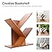 OSALADI Creative Tree-Shaped Mini Desktop Bookshelf Brown Two-Tier Storage Rack Sundries Organizer for Home Office Desk