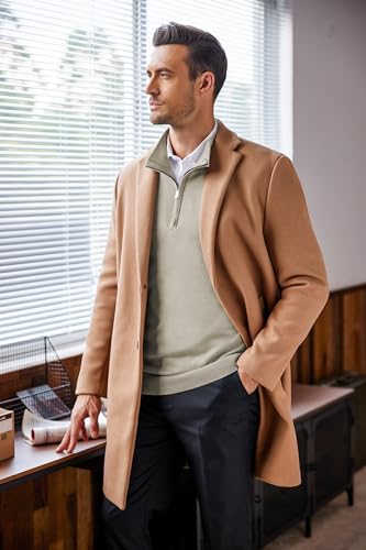 Pull à col roulé en coton Coofandy pour un style casual chic au bureau