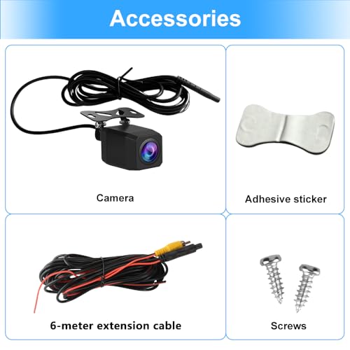 Image of Backup Camera for Car Stereo Radio 720P HD Reverse Camera Night Vision Function 140 Wide-Angle IP67 Waterproof Rear View Camera for Universal Cars /SUV /Trucks