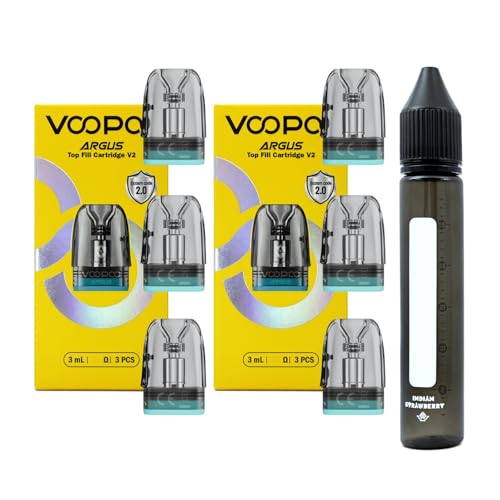 �y2���Z�b�g�zARGUS POD �����p�J�[�g���b�W V2 2���i���v6�jfor �u�[�v�[ �A�[�K�X �V���[�Y ARGUS G3/G3 Mini/P1/P2/G1/G2/A + Indian Strawberry �I���W�i�����j�R�[���{�g��1�{�Z�b�g (