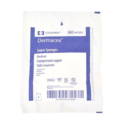 Cardinal HealthTM DermaceaTM Woven Super Fluff Gauze Sponge, Medium, Sterile, 6 x 6.75IN, 441202, Case of 600 miniatura 2