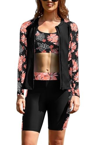 Maillot de bain manches longues zippé protection anti-UV et confort