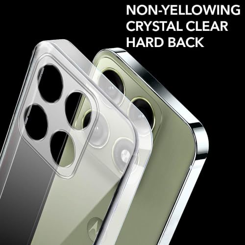 Image of Lifetime Anti-Yellow Clear Back Cover Case for Motorola Edge 70 Pro (Sleek Crystal Hard Back | Shockproof Protection with Camera Protection)