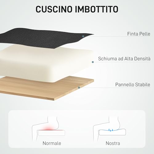 Sedia da Ufficio Massaggiante e Riscaldata, Poltrona da Ufficio Reclinabile con Poggiapiedi Estraibile, Sedia per Scrivania in Pelle PU con Seduta Girevole, Nero - Sedia gaming - Immagine 5