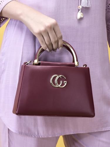 Image of BAGMODE Women's Handbag | Medium Size | Crossbody Bag with Top Handle Strap | Stylish Ladies Shoulder Purse for Daily Use or Events