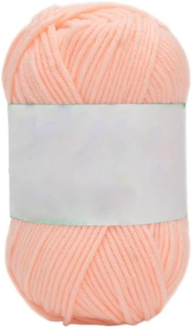 5 Rolls 5-Ply Milk Cotton Yarn for Crocheting Hand Knitting Blend(23)