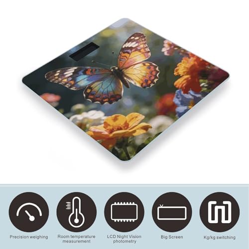 Báscula digital de baño con plataforma de vidrio templado miniatura 3