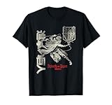 Aot Distressed Levi with Kanji and Scout Regiment Logo Anime Camiseta