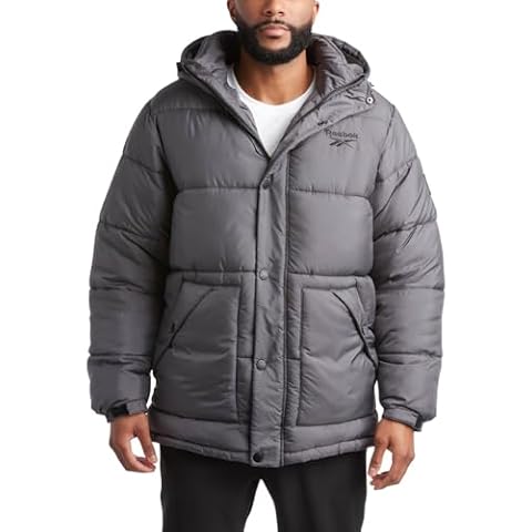 Reebok Heavyweight Puffer Parka Jacket for Men Cover