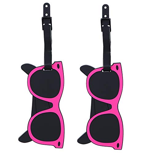Summer Vacation Luggage Tag Suitcase ID - Set of 2 (Sunglasses)