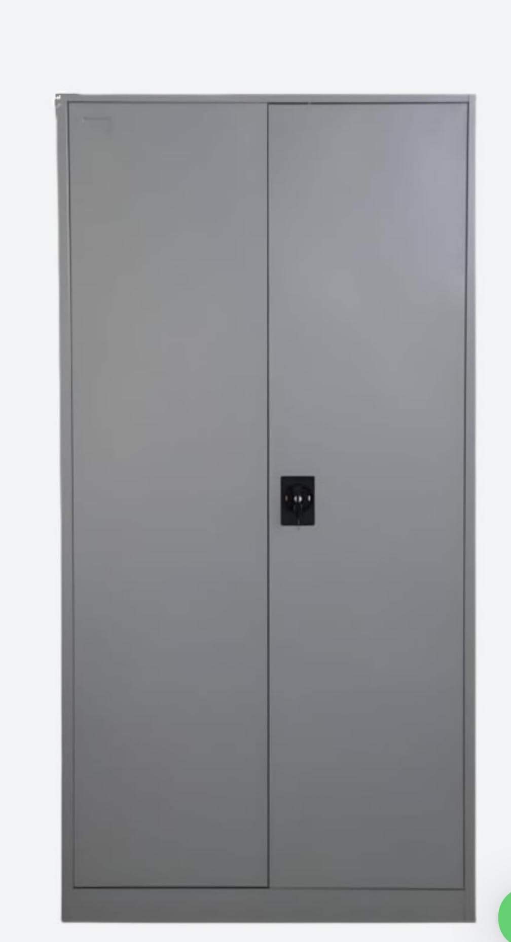 Efficient Space-Saving Solution | 2-Door Steel Wardrobe Cabinet Cupboard [180Hx90Wx40D] cm for Your Organizational Needs Grey