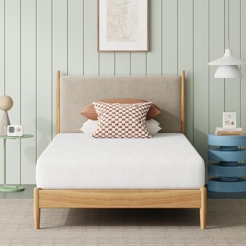 Novilla Twin Bed Mattress, 8 Inch Twin Size Mattress with Gel Memory Foam for Cooling Night Sleep, Pressure Relief & Comfort Sleep, CertiPUR-US Certified