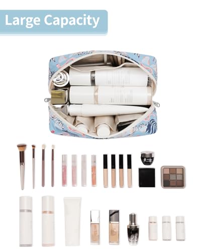 image for Narwey Cute Makeup Bag Travel Cosmetic Bag Organizer Toiletry Bag Make