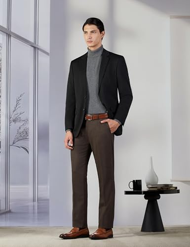Image of Arrow Men Tapered fit Polyester CheckedMid-Rise waistTrousers