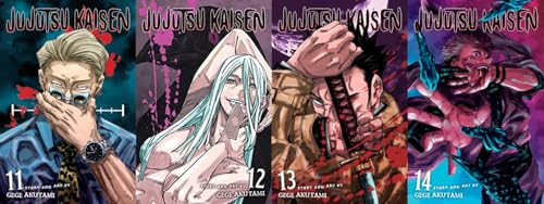 Image of 4 book Jujutsu kaisen set VOLS 11-14 collection Paperback (English)