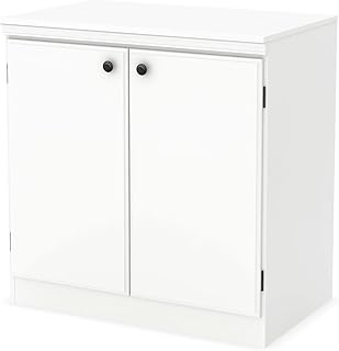 South Shore Morgan 2-Door Storage Cabinet, Pure White
