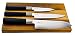 Produktbild Palatina Werkstatt ® | Kai Wasabi Black Messerset | handliches Santoku 16,5 cm | Officemesser 10 cm | Allzweckmesser 15 cm | + Eichenbrett aus Fassholz 25x15 cm | VK: 159,-