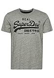 Superdry Vintage VL Tee M1011472A Athletic Grey Marl L Herren, Athletic Grey Marl, L