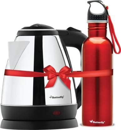 Butterfly Rapid Kettle 1.5 Litre + Eco 750 Ml Water Bottle Black-image-48