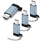 USB C to Micro USB Adapter, 4Pack Micro USB Adpater Support Old Android Phone Charge & Data Sync for Samsung Galaxy S7/S7 Edge/S6/S6 Edge/Note 4 5/J7/J3,Kindle,Fire TV Stick,PS4/Xbox,MP3,MP4 Player