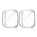 Haojavo 2 Pack Screen Protector Case for Fitbit Versa 2, Soft TPU Slim Fit Full Cover Screen Protector Case for Fitbit Versa 2 Smartwatch Bands Accessories
